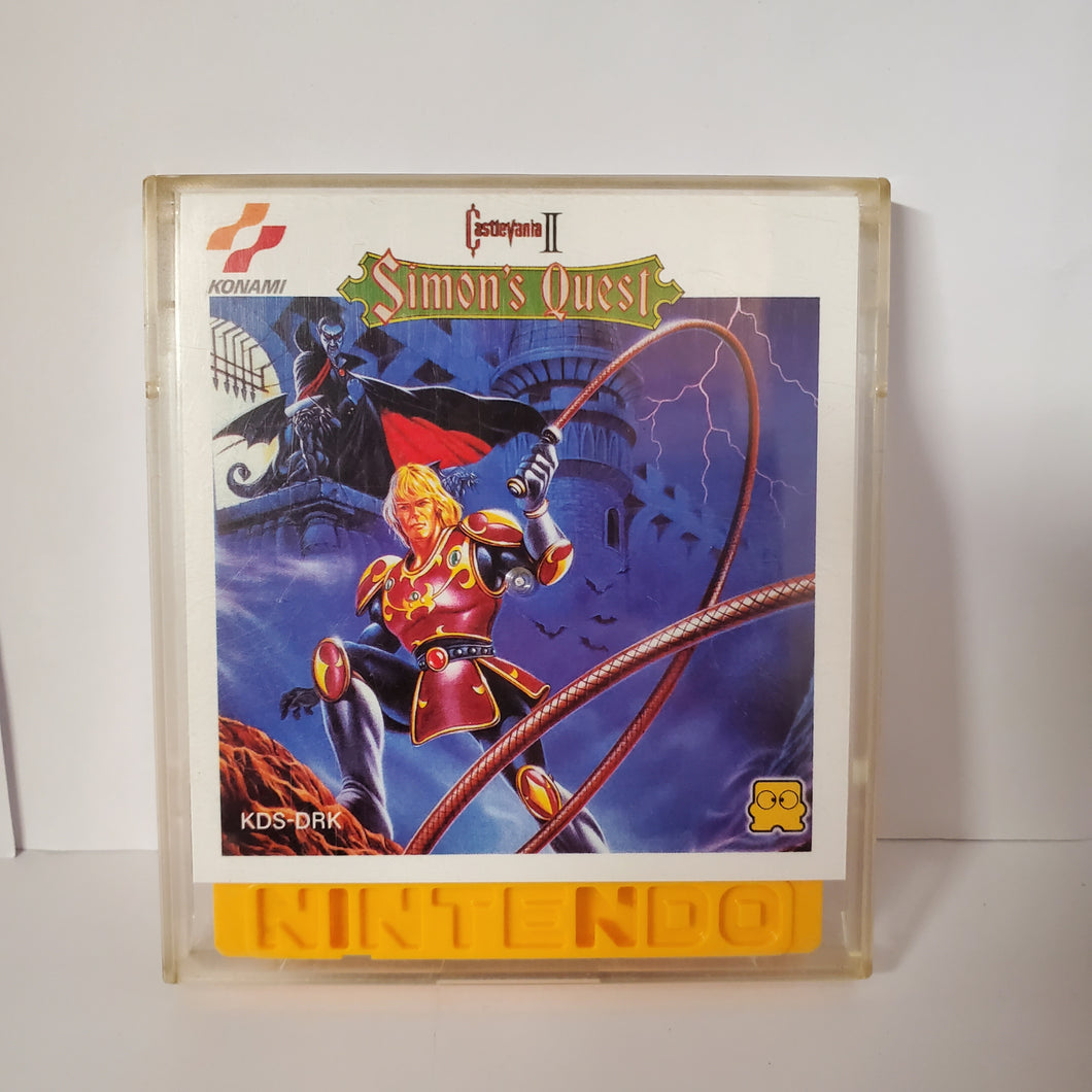 Castlevania II Simon's Quest Famicom Disc System replacement cover slip (no game included)