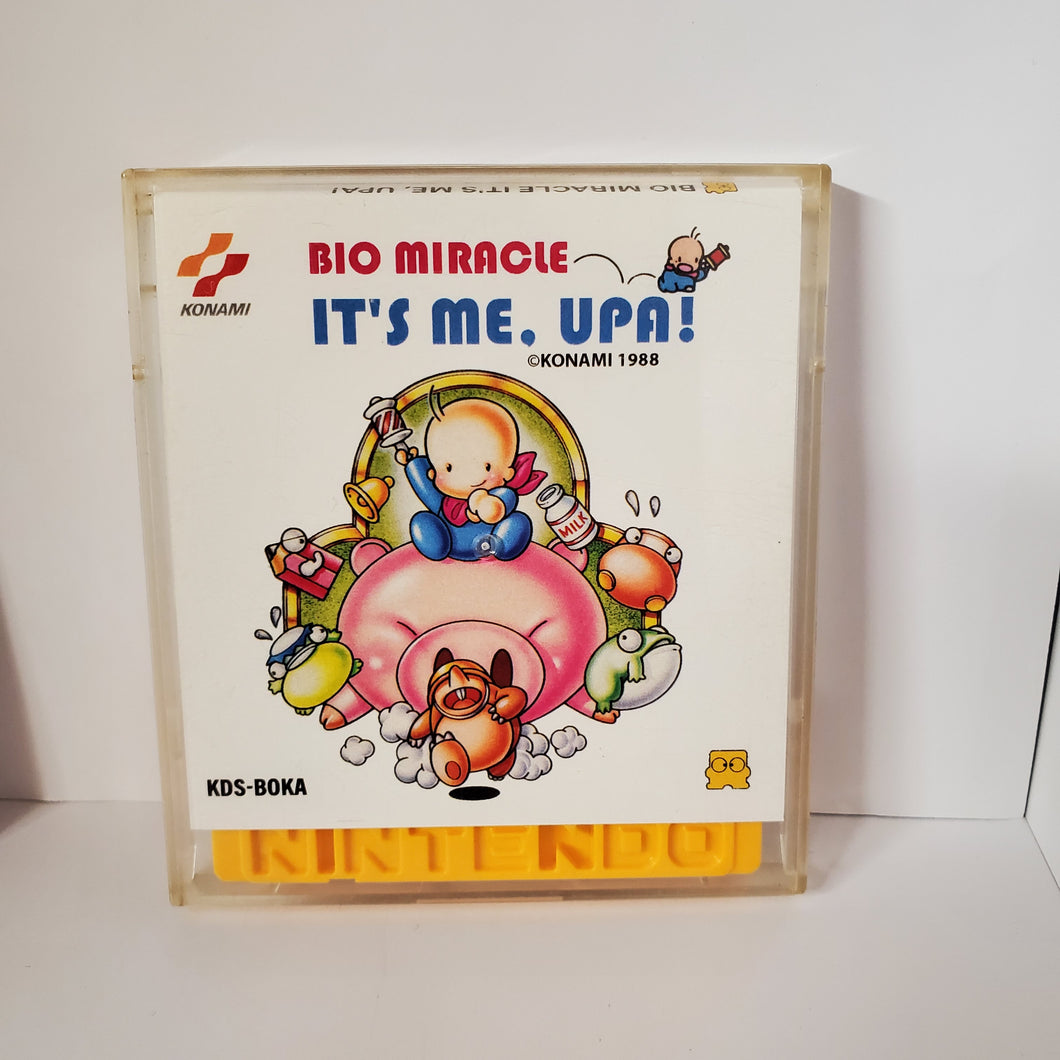 Bio Miracle It's Me. UPA! Famicom Disc System replacement cover slip (no game included)