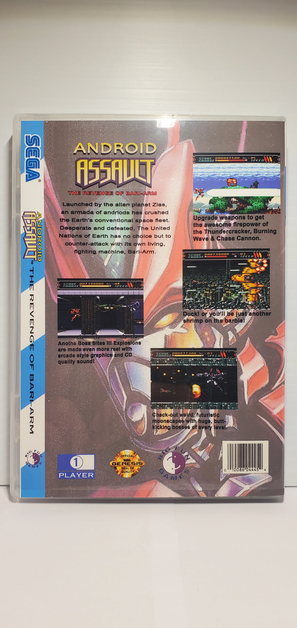 Android Assault : The Revenge of Bari-Arm - Retro Archives Android Assault : The Revenge of Bari-Arm - Retro Archives