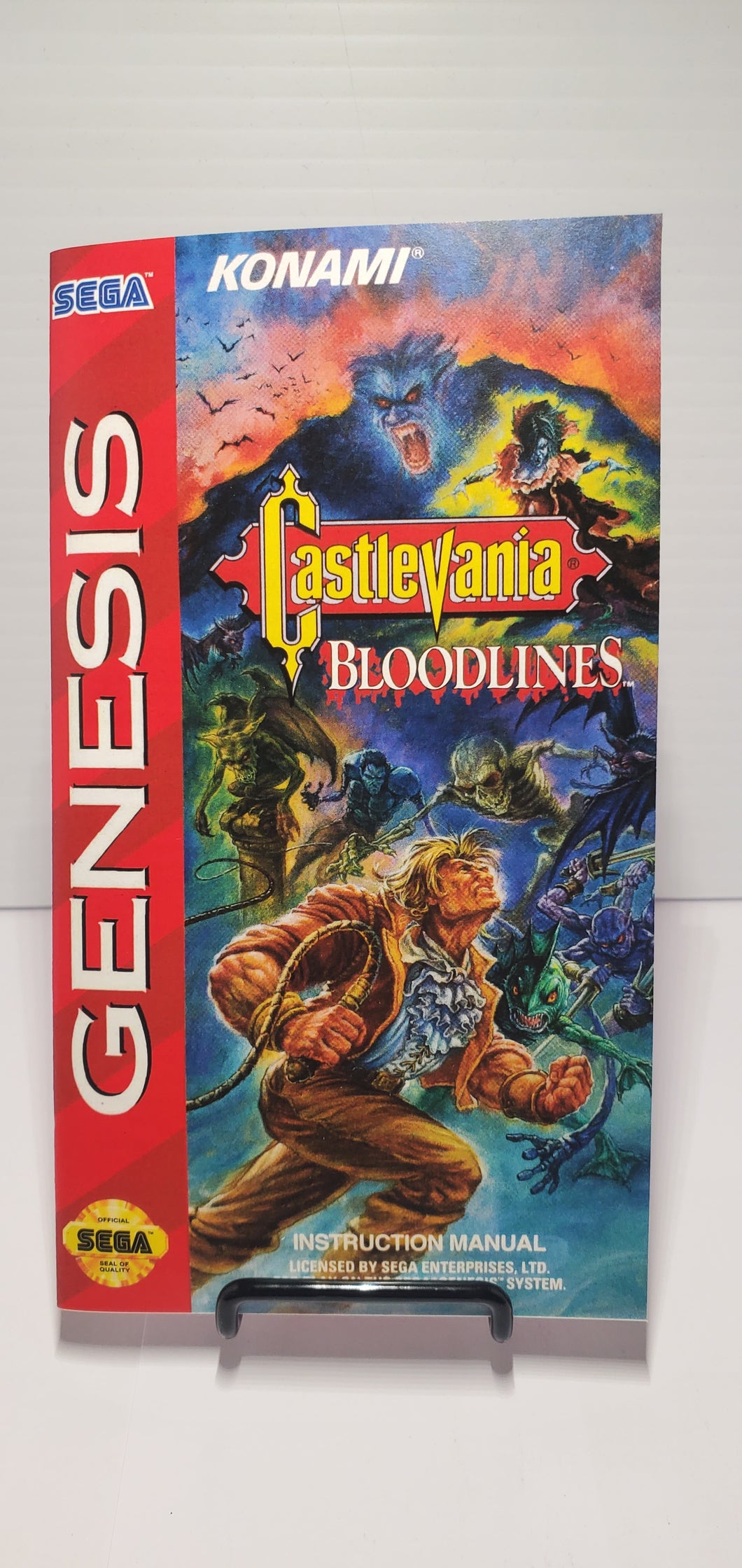 Castlevania bloodlines color booklet