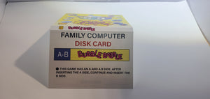 Bubble bubble Famicom Disc System replacement cover slip (no game included)