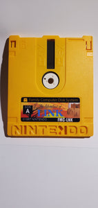 Famicom disk system The legend of Zelda 2 English replacement labels (no game included