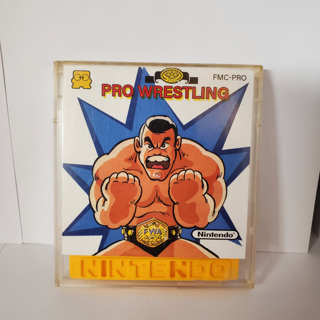 Pro wrestling Famicom Disc System replacement cover slip (no game included)