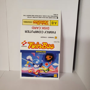 Twinbee Stinger Famicom Disc System replacement cover slip (no game included)