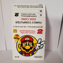Load image into Gallery viewer, Super Mario Lost Levels Famicom Disc System replacement cover slip (no game included)

