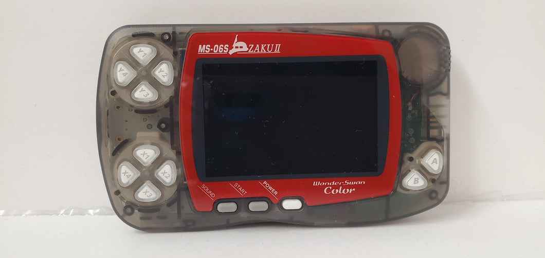 Wonderswan color smoke grey with new LCD and Zaku II front glass
